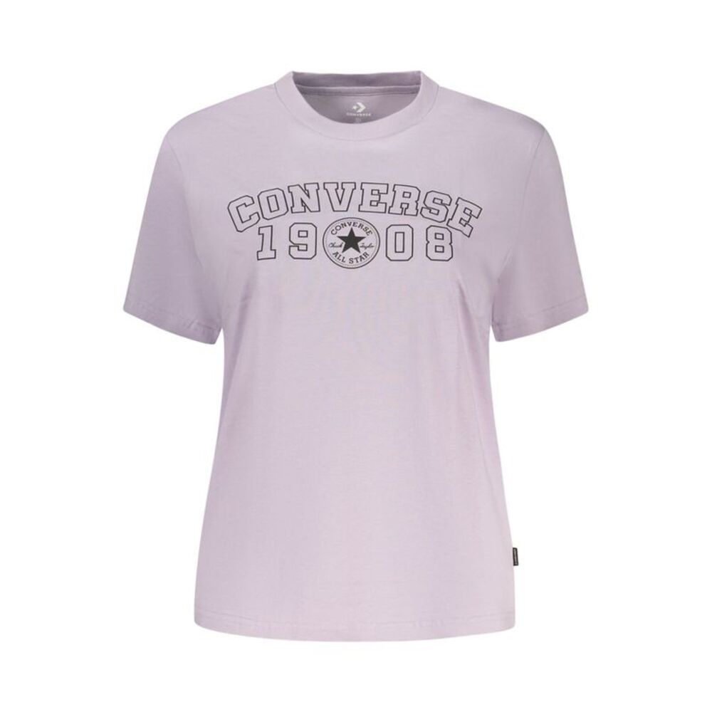 Converse Purple Cotton Women's T-Shirt